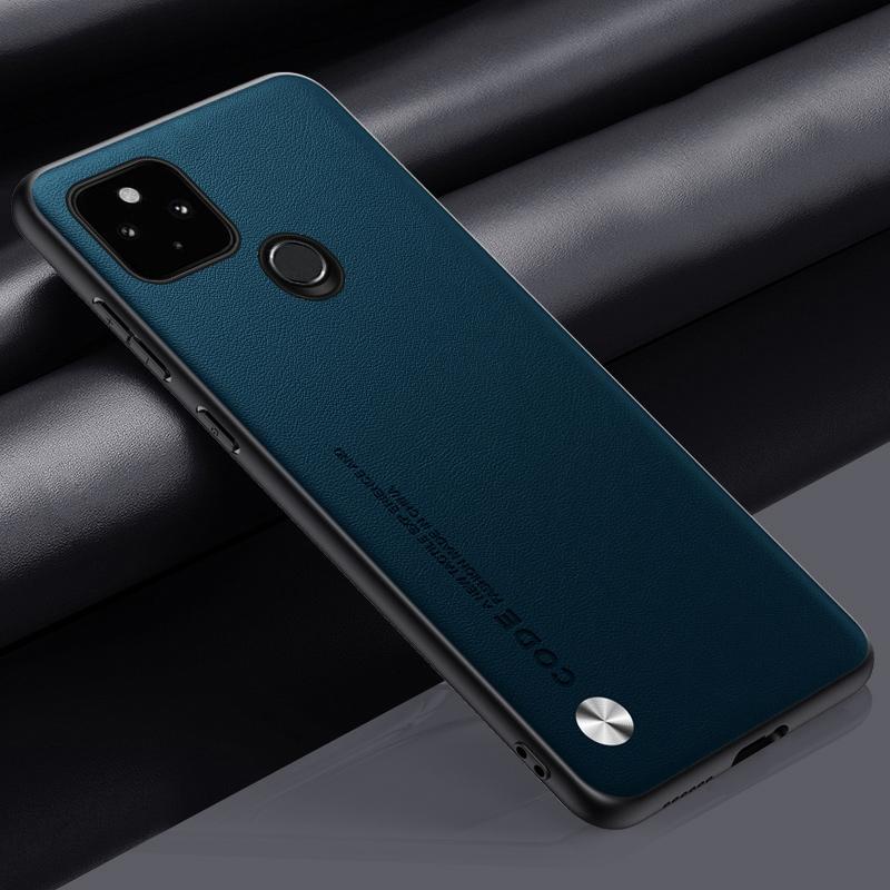 Luxury PU Leather Case For Google Pixel 5A 5G Back Cover Matte Silicone Shockproof Protection Phone Case For Google Pixel5A 5G