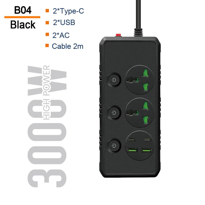 Buy Electrical Power Strip AC Outlets Plug Independent Control Switches