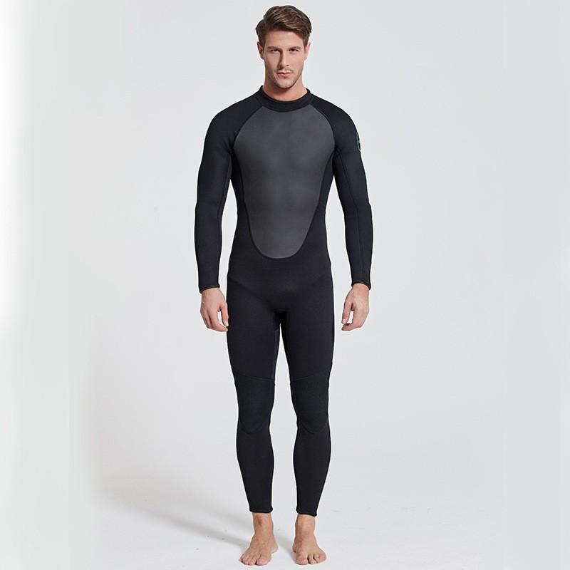 Mens 3mm Full Wetsuit Surfing Diving Swimming Warmth UV Protection Long Sleeve Neoprene Dive Suit