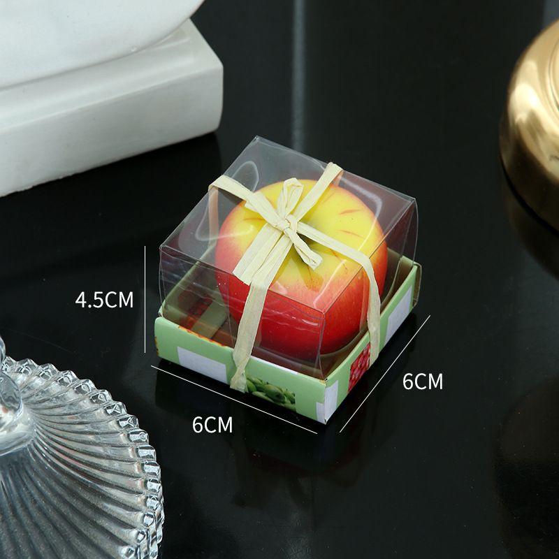 3D Apple Candle Aromatherapy, Christmas Gift Ping An Fruit Christmas Candle Simulation Apple Creative Candle Birthday Gift