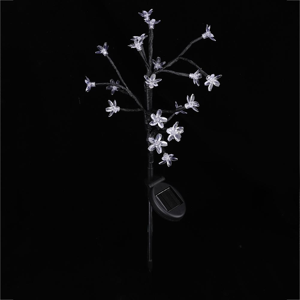 Solar Powered 20LED Lawn Light Warm Peach Tree Lamp for Outdoor Garden Road Courtyard