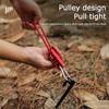 1-10Pcs 4M 4MM Camping Rope Pulley Tensioner Ratchet Hangers Camping Awning Tent Adjustable Wind Rope Pulley Hook Camping Tools