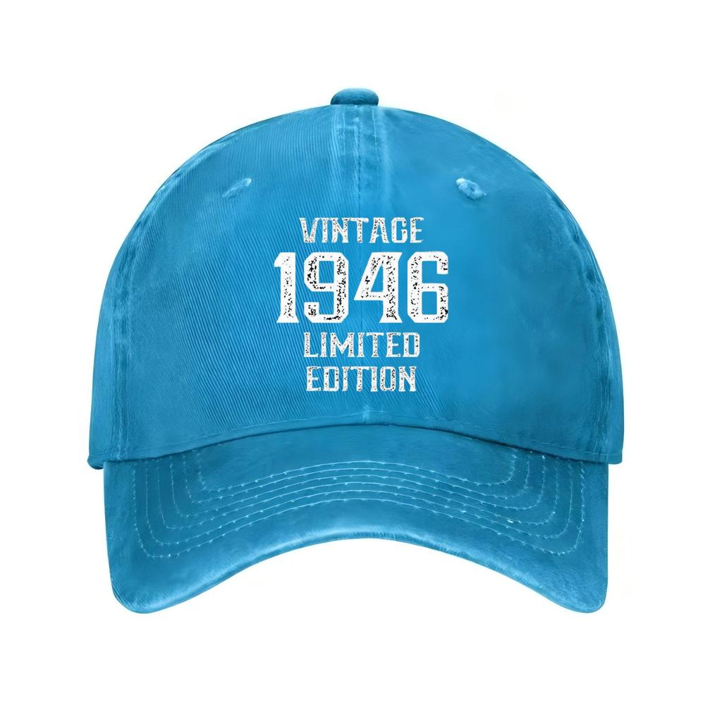 Vintage Limited Edition Baseball Cap Distressed Denim Washed Style Unisex Adult Outdoor Sports Cap