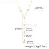 Pig Nose Stacked Design for Women's Elegant, Lightweight, Luxury Stainless Steel Sweater Chain with Gold Plated Fashion Style