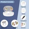 Rechargeable Noise-Reducing Invisible Hearing Aid with Amplifier and Button