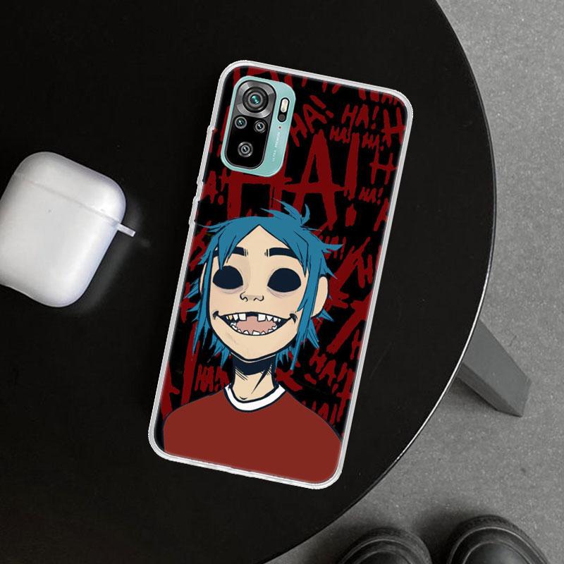 Gorillaz Anime Phone Case Cover for Xiaomi Redmi Note 15 14 13 12 11 Pro Plus 14S 12S 11S 11T 11E 10S 10 Customized Fundas Redmi