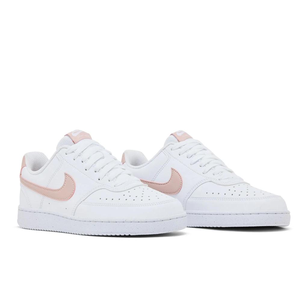 Nike Womens Court Vision Low Next Nature 'White Pink Oxford' (women's Sizes) White / Pink Oxford Skate Shoes DH3158 102