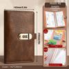 PU Leather Money Savings Challenge Binder Cash Envelopes Binder  Bank Card Storage