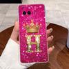 Shockproof Phone Case For Vivo iQOO Z11 Turbo Transparent TPU Soft Casing Luxury Lucky Initial Letter With Crown Couple Shell