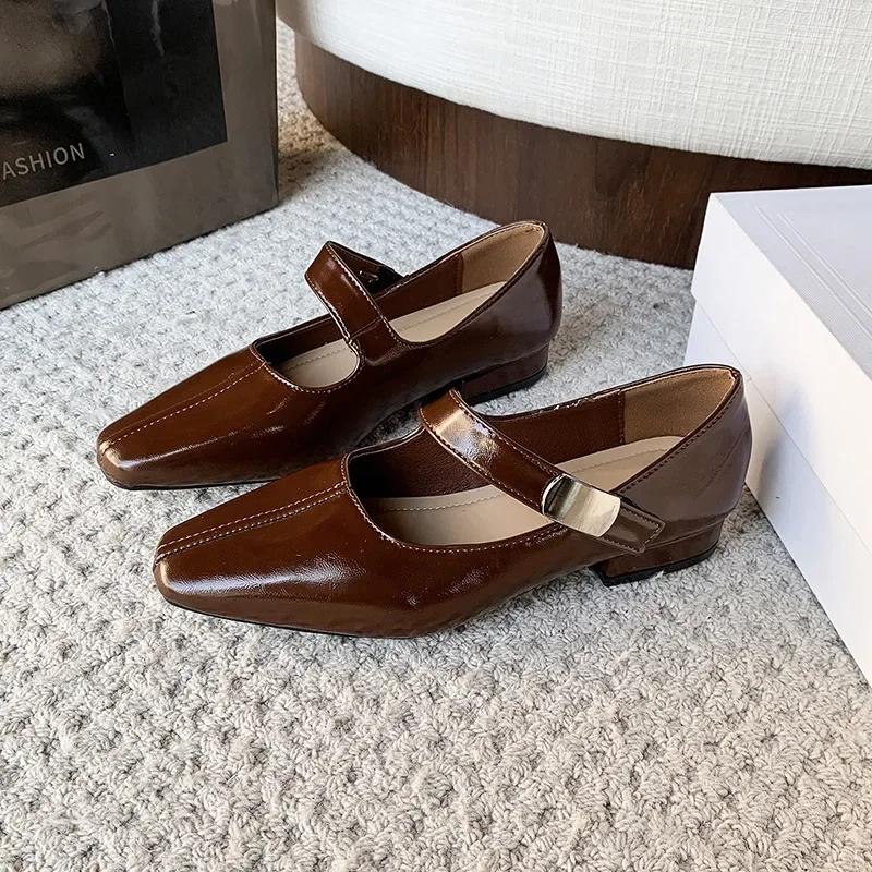 Fashion 2025 Spring New Women High Heels Pointed Toe Female Pumps Shoes Large Size Shallow Mouth Office Leather Shoes Woman