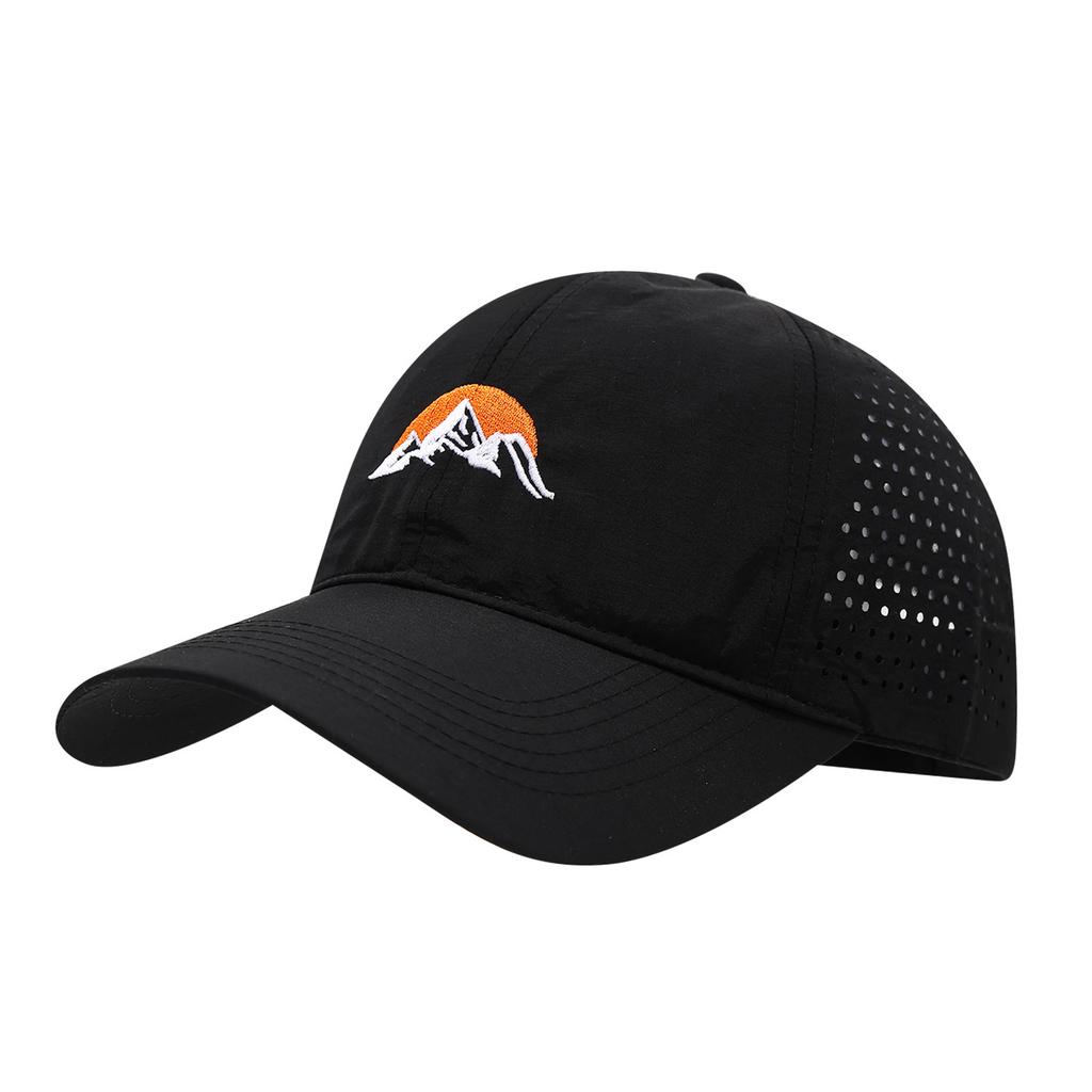 Spring and summer quick-drying breathable baseball cap sunrise peak embroidery sports mountaineering visor men's and women's casual cap