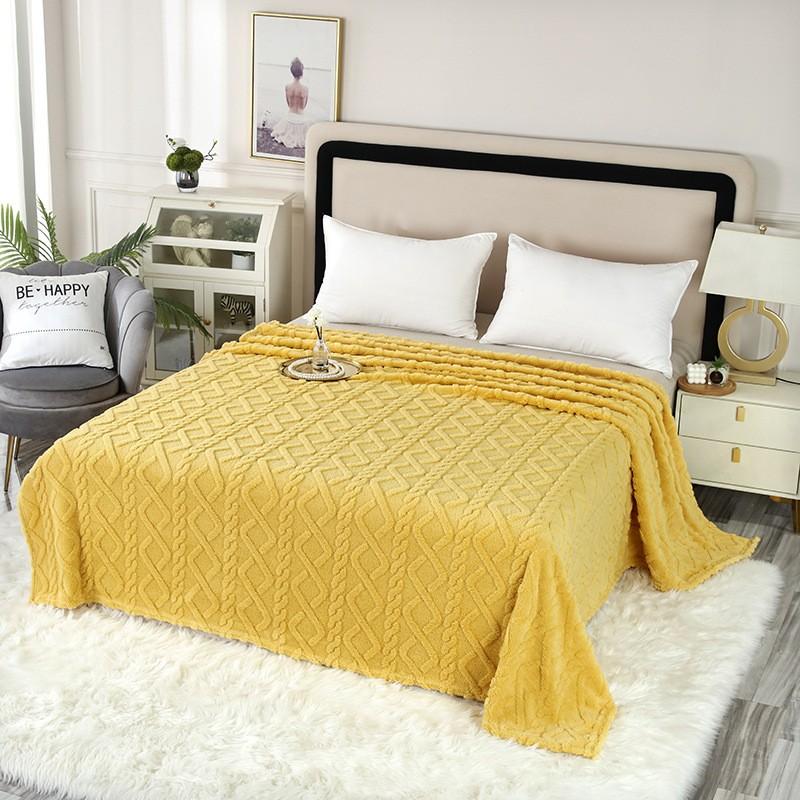 Taffeta Blanket Double-sided Flannel Blanket Nap Conditioning Cover Blanket Sofa Blanket