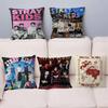 Federe Kpop S-Stray K-Kids Cartone Animato Divano Decorativo Casa Stampa Double-sided Peluche Corto Carino Federa Cuscino