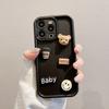Gaozhu Suitable for Apple 16PRO Coffee Bear Jewelry Mobile Phone Case IPhone 11/12 Full-inclusive Anti-fall Protection Case