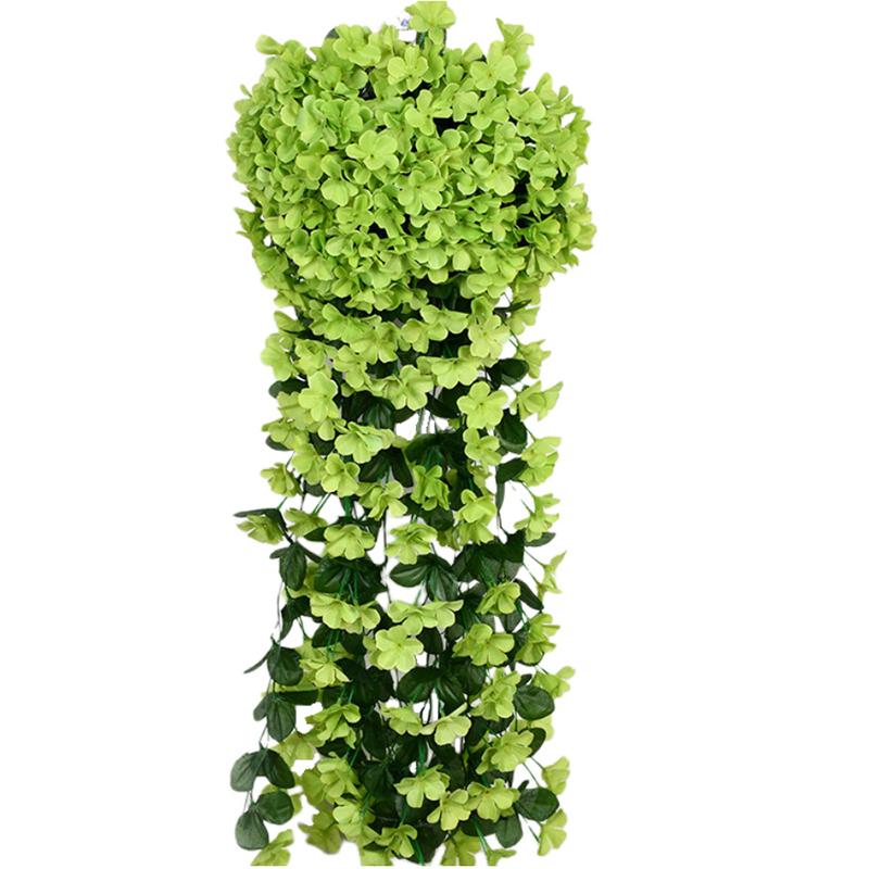 100CM Violet Artificial Flower Party Decoration Simulation Valentine S Day Wedding Wall Hanging Basket Flower Orchid Fake Flower