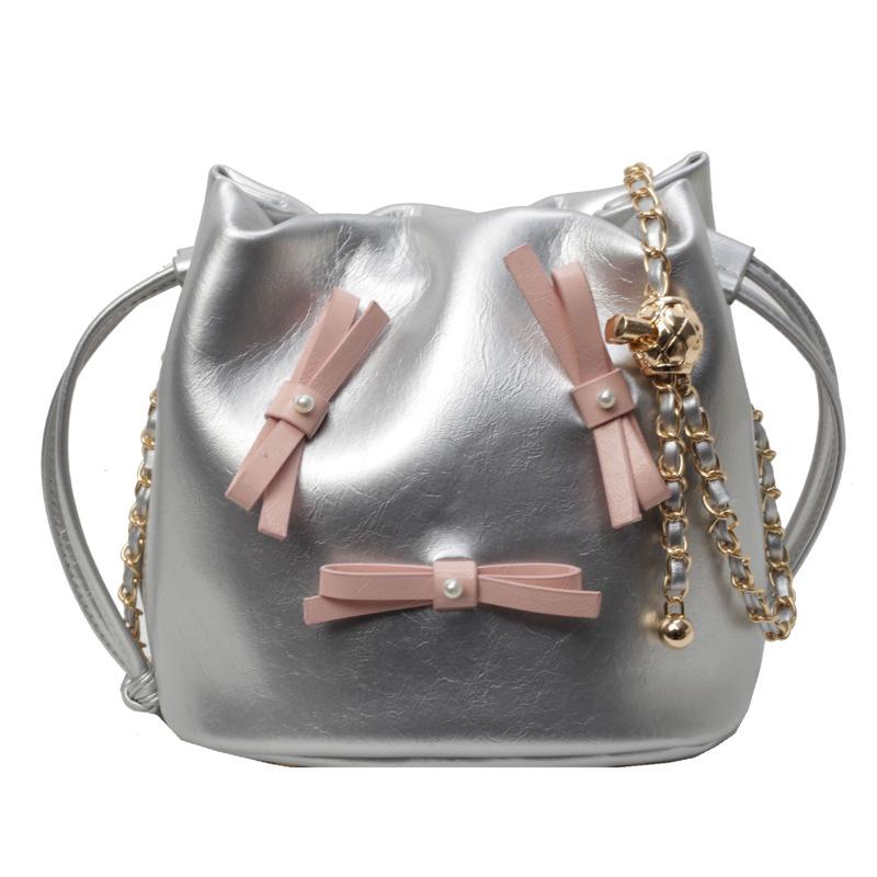 High-end Niche Design Bow Crossbody Bucket Bag Women's 2025 New Spring and Summer Tide Versatile Shoulder Bag Tide