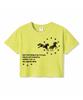 MILLION DAY Neigh Crop Short Sleeve Tee