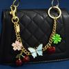 Sweet Wind Butterfly Cherry Clover Keychain