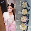 Yanji Princess Korean Ethnic Hair Accessories - Women's Hanbok Headdress & Hair Clips for Stage Performances