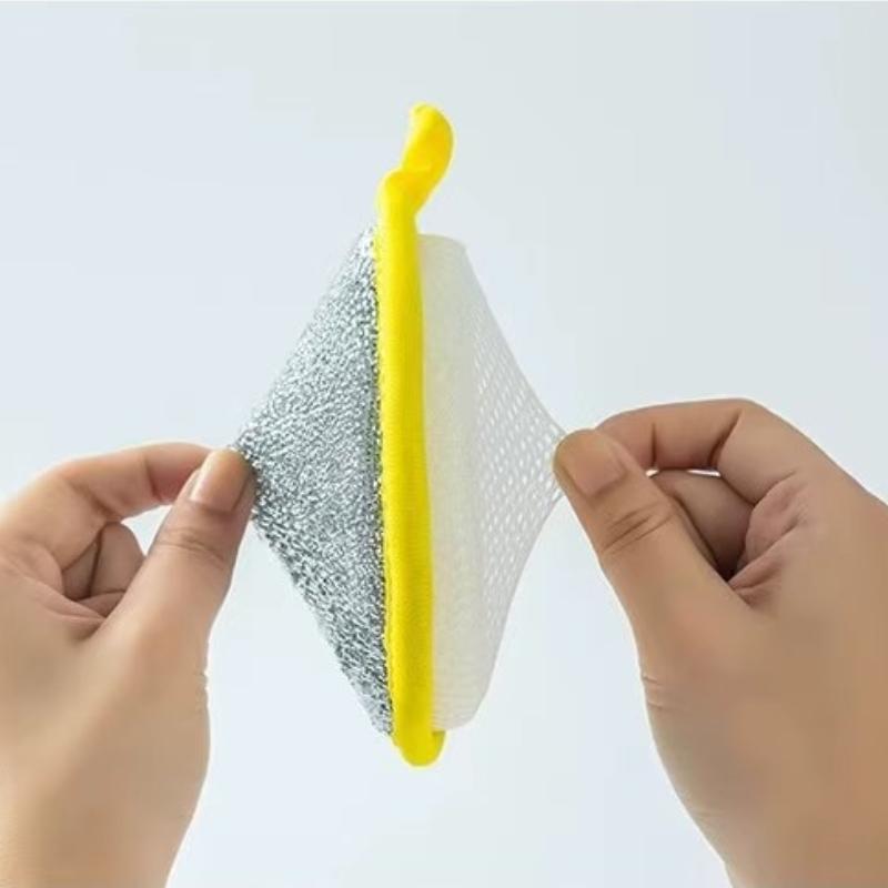 5 Double Side Dishwashing Sponge Dish Washing Brush Pan Pot Wash Sponges Household Cleaning Reusable Kitchen Tools