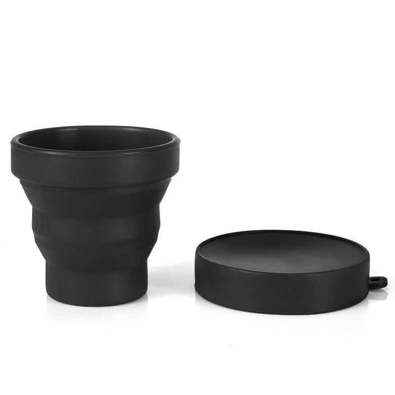 FAIS DU Folding Cup 200ml BPA FREE Food Grade Silicone Water Cup Easy To Carry Silicone Retractable Environmental Friendly Drinkw Practical Use