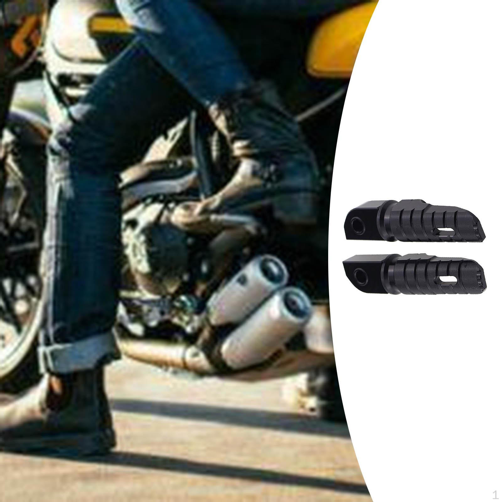 Aluminum Motorcycle Foot Pegs Rest Pedals for Bonnevill 120 Black