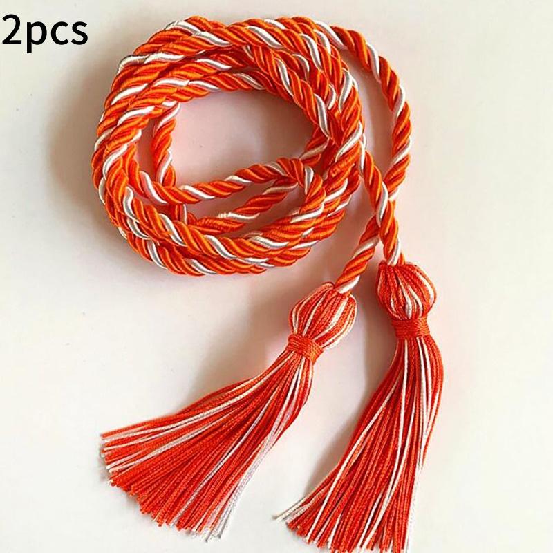 1/2pcs Graduation Honor Cords Craft Braided Tassels Drawstring Rope Polyester Yarn Honor Cord Graduation Students Bachelor Gown