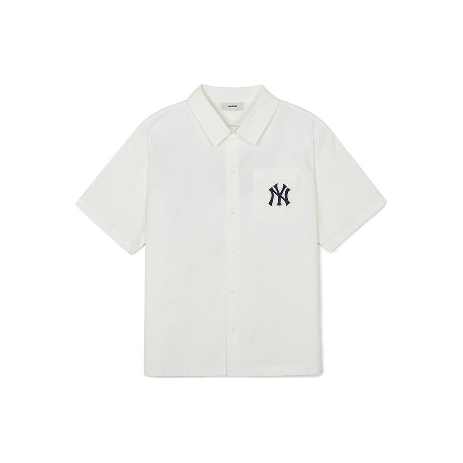 MLB New York Yankees SS24 Shirt Unisex Ecru 3AWSV0343-50WHS M
