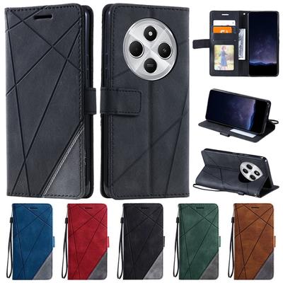 Capa tipo carteira de couro para Xiaomi Redmi 14C, capa tipo carteira de luxo com flip, para Xiaomi Redmi 14C, 13C, 12C, 13 e 12