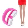 Plastic Handle 2 Wheels Muscle Massage Roller Massager Cellulite Roller