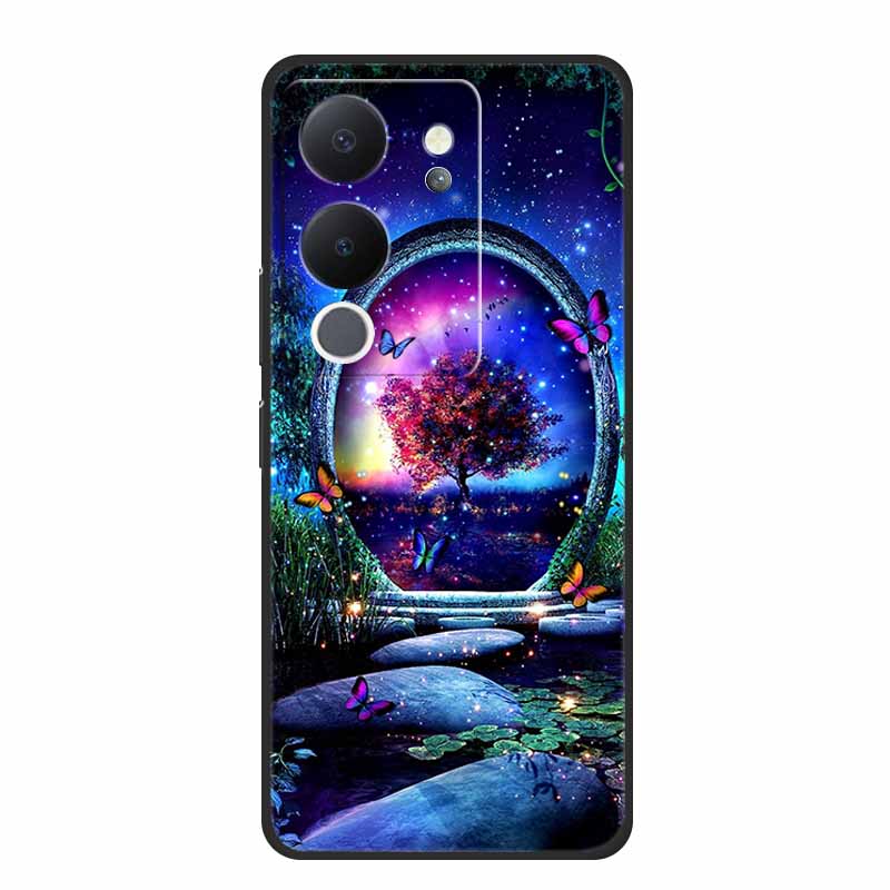 Phone Case For Vivo V30 Lite 5G Back Cover Case Shockproof Black Silicone Soft Funda For Vivo V30 Lite Case V 30 Lite Coque Capa