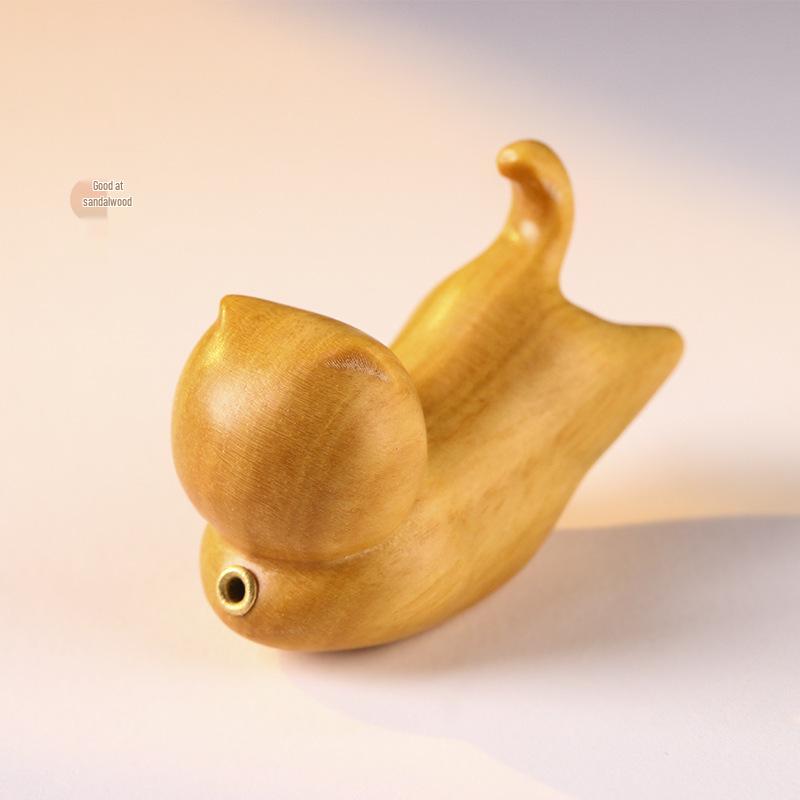 Cute Cat Sandalwood Incense Holder - DIY Creative Desktop Ornament