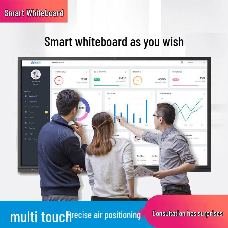 Interactive Touchscreen Electronic Whiteboard for Conference & Teaching (Available in 55/65/75/86/100 inches)