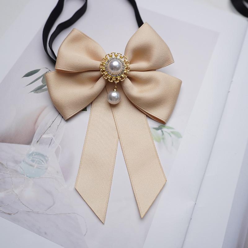 Elegant Waterdrop Crystal Bow Tie Pin For Women With Classic College Style For Office Wear