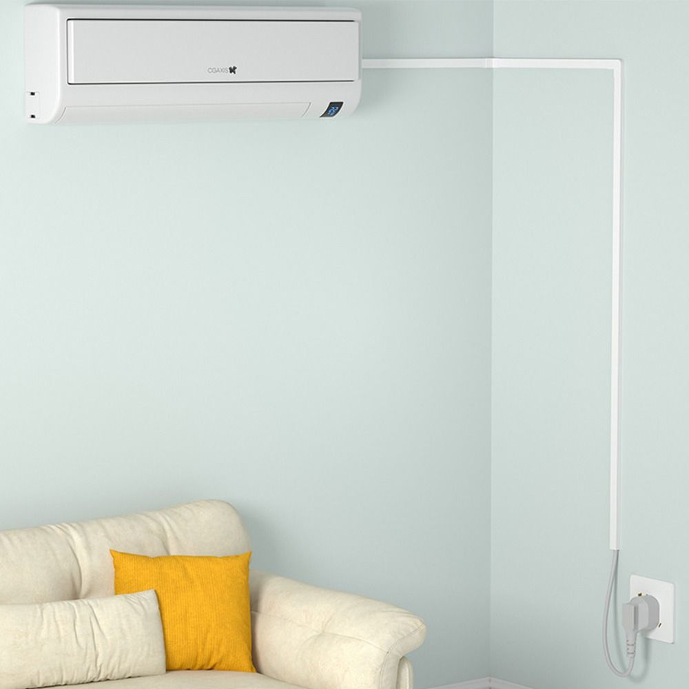 1m Cable Trunking Self-Adhesive Cord Protector High Quality Electric Wire Slot  Floor