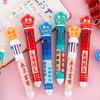Cartoon Multicolor Pen for Color Coding Writing Drawing Journaling 10 Color-in-1 Writing Pen Multicolored Ballpoint Pen