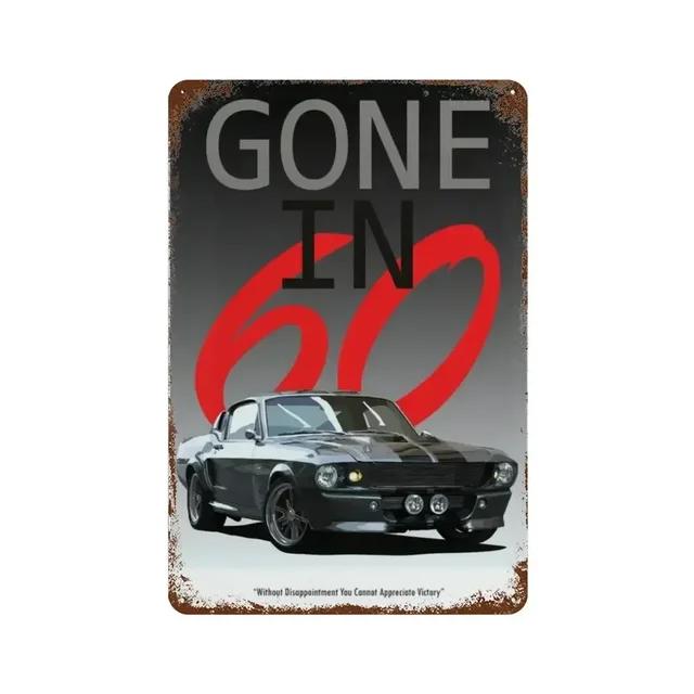 Vintage S GTI Sports Classic Car Metal Tin Sign Plaque  Retro Wall Art for Garage Man Cave Living Room Home Decor  X Inch