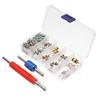 102 Teile/schachtel R12 R134a A/C Klimaanlage Schrader Ventileinsatz Auto Klimaanlage Ventile Sortiment Remover Tool Kit