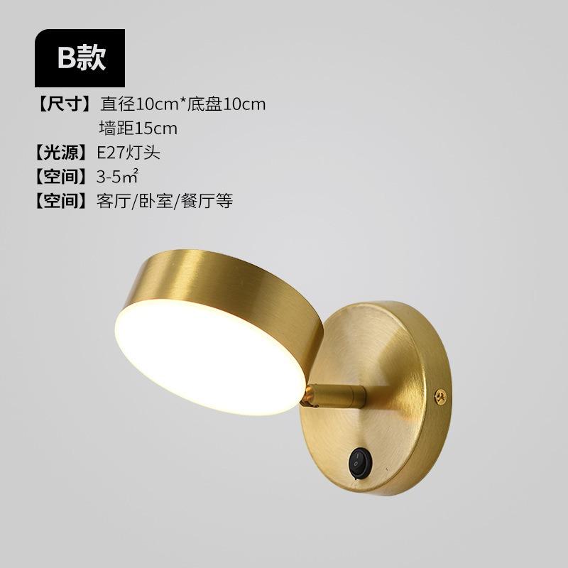 

Nordic Led Wall Lamp Bathroom Lamps Mirror Golden Stair Wall Night Light For Bedroom Bedside sconce Interior Small Wall Lights