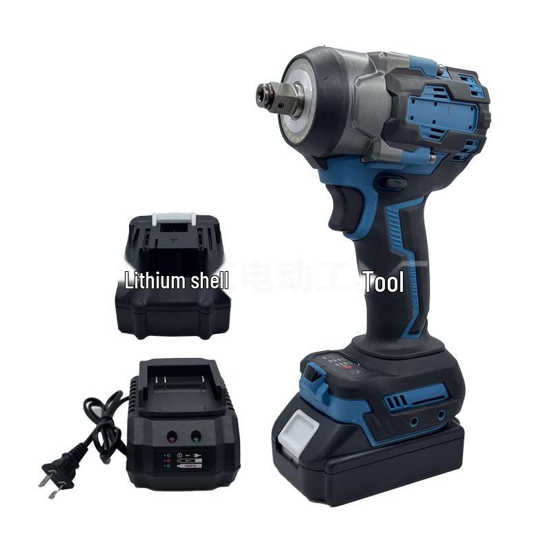Brushless Electric Wrench with Lithium Battery - 500N Torque, Ideal for Auto and Scaffolding Repairs