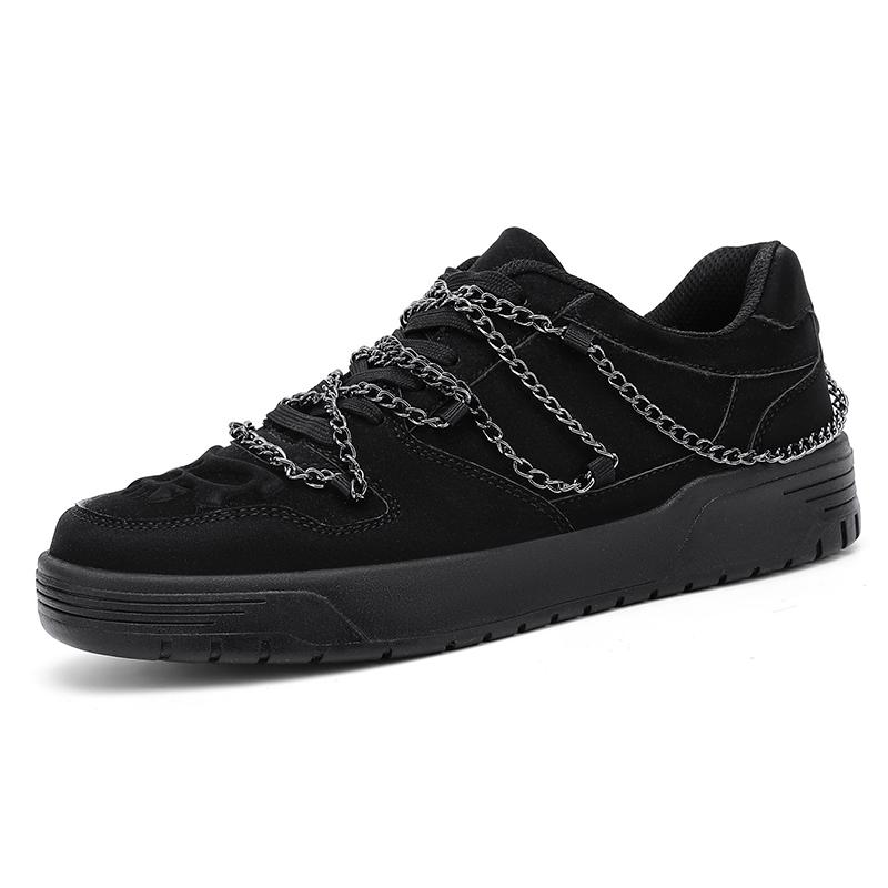 Fashion Men's Shoes Board Breathable Non-slip Men Casual Shoes Four Seasons Low Cut Black Vulcanized Luxurious Designer Shoes