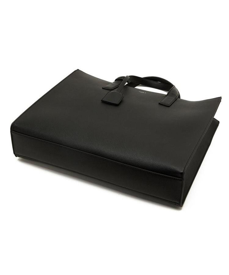 Hazzys Men Acc [Kevin] Black Charm-Decorated Briefcase Crossbody/Tote Bag Hjba6F850Bk