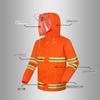 Fluorescent Orange Reflective Raincoat Sanitation Worker Separates Men's Railway Single Rain Pants Suit Waterproof Traffic Rainproof
