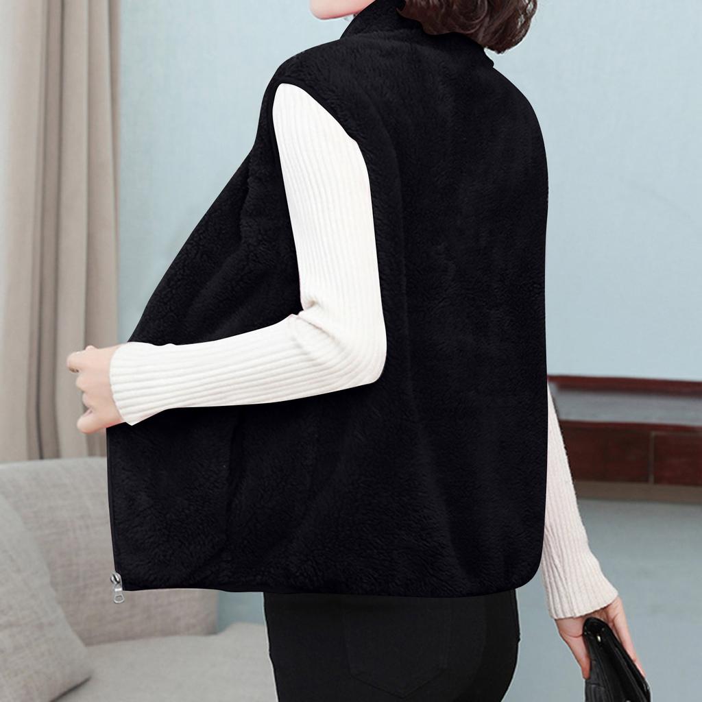 Women's Fashion /Winter Double,Face Fleece Thickened And Fluff Warm Vest