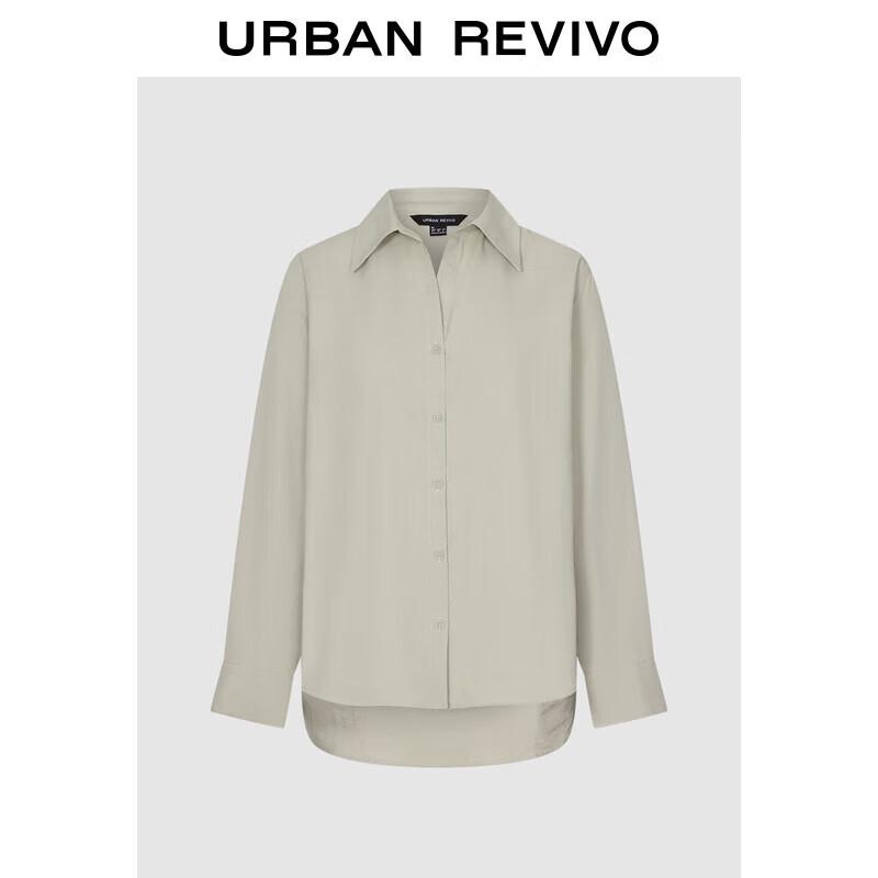 UR 2025 Women s Retro Simple Open-Front Shirt
