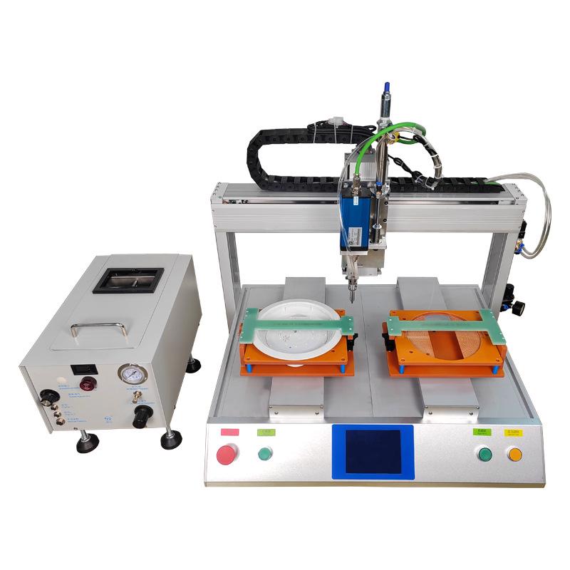 Dual-Head, Dual-Station Automatic Screw Locking Machine - Desktop, Blow-Type, <1 Sec Per Screw