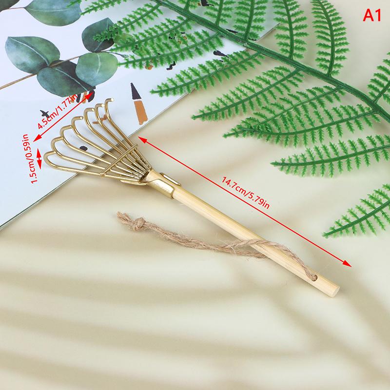 Hot 1:12 Dollhouse Mini Garden Implement Watering Can Scissors Axes Shoes Rake Garden Pool Doll Decor Accessories