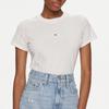 Tommy Jeans t-shirt koszulka damska kremowa DW0DW17827-YBH S