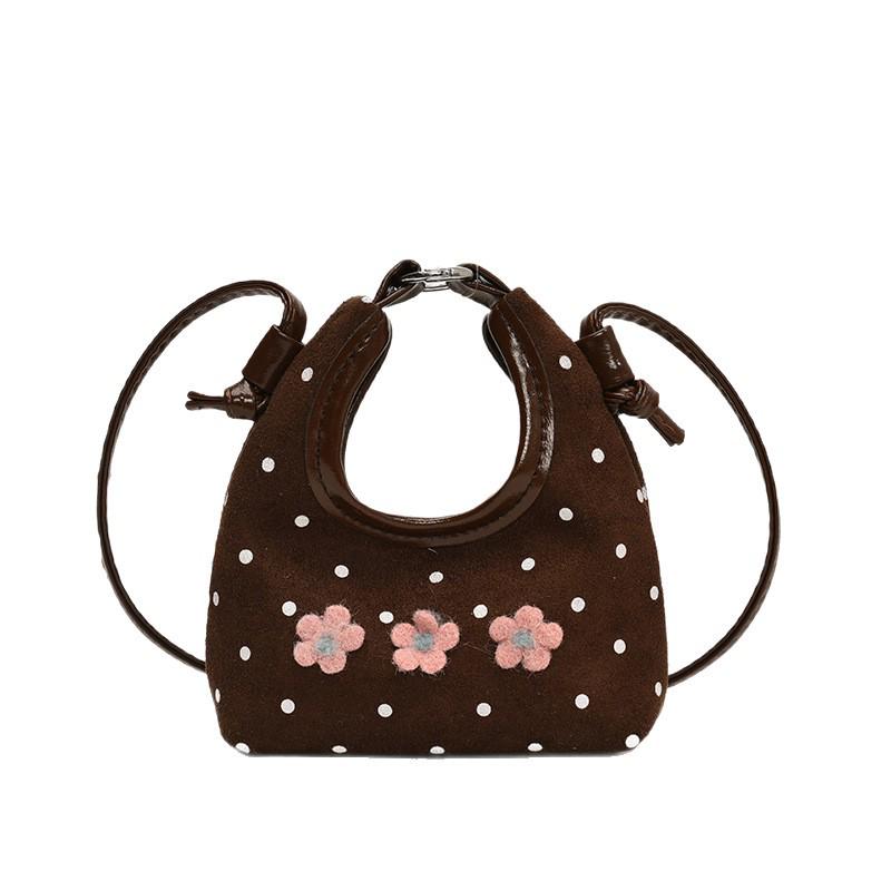 Kids' High-End Retro Polka Dot Crossbody Handbag: Parent-Child Matching Bag