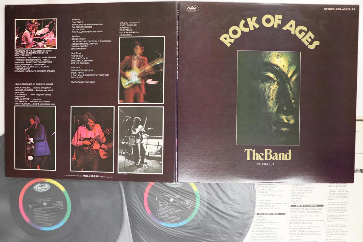 

LP Record BAND Rock Of Ages The Band In Concert ECS4007273 CAPITOL 1972 Japan Rock Used